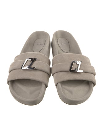 Christian Louboutin Suede Slides