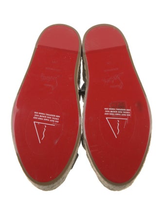 Christian Louboutin Leather Espadrilles