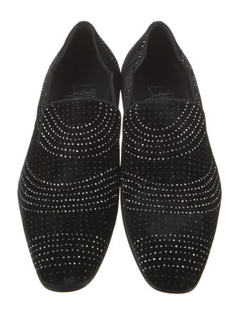 Christian Louboutin Suede Printed Loafers