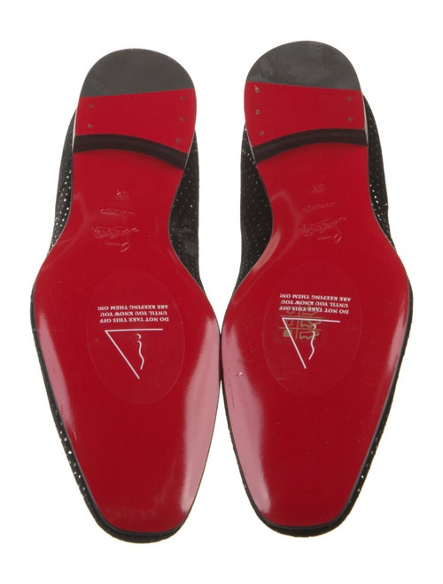 Christian Louboutin Suede Printed Loafers