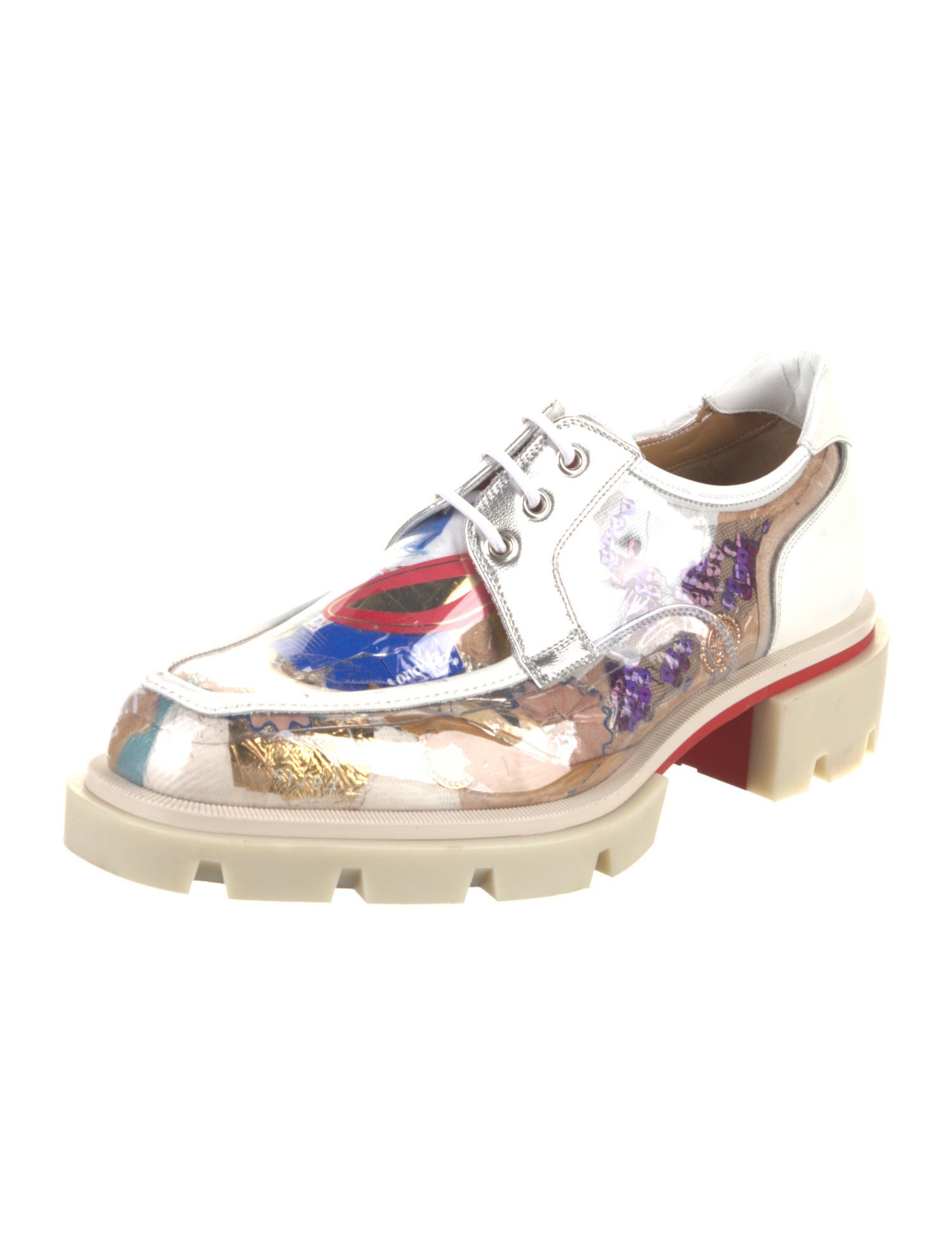 Christian Louboutin PVC Printed Derby Shoes