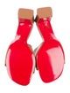 Christian Louboutin Leather Embroidered Accent Slides