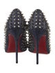 Christian Louboutin Spike Accents Denim Pumps