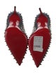 Christian Louboutin Spike Accents Denim Pumps