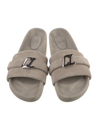 Christian Louboutin Suede Slides