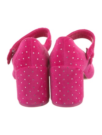 Christian Louboutin Velvet Crystal Embellishments Pumps