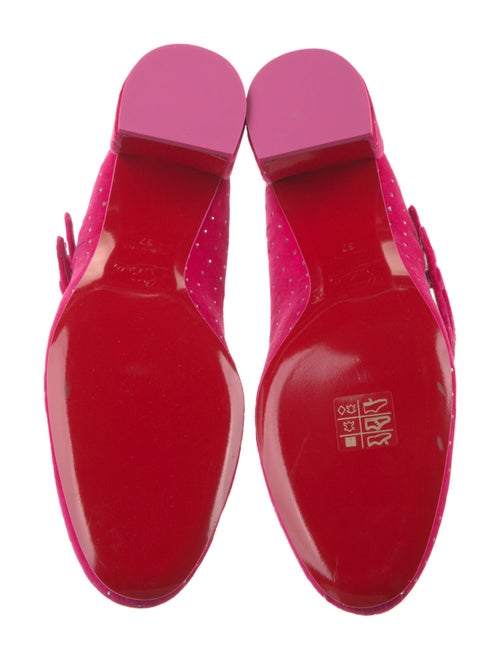 Christian Louboutin Velvet Crystal Embellishments Pumps