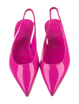 Christian Louboutin Patent Leather Slingback Flats