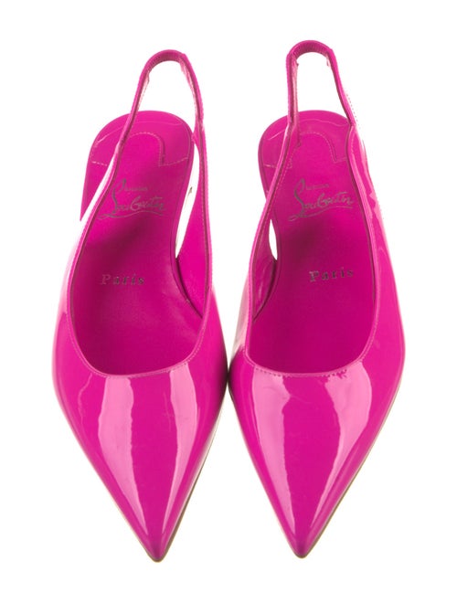 Christian Louboutin Patent Leather Slingback Flats