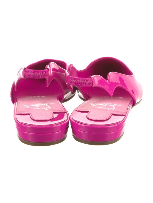 Christian Louboutin Patent Leather Slingback Flats