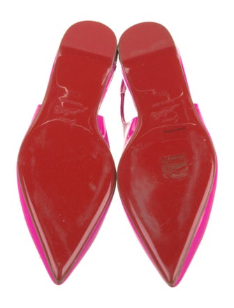 Christian Louboutin Patent Leather Slingback Flats