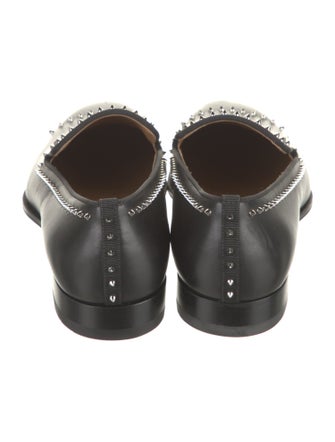 Christian Louboutin Leather Studded Accents Loafers