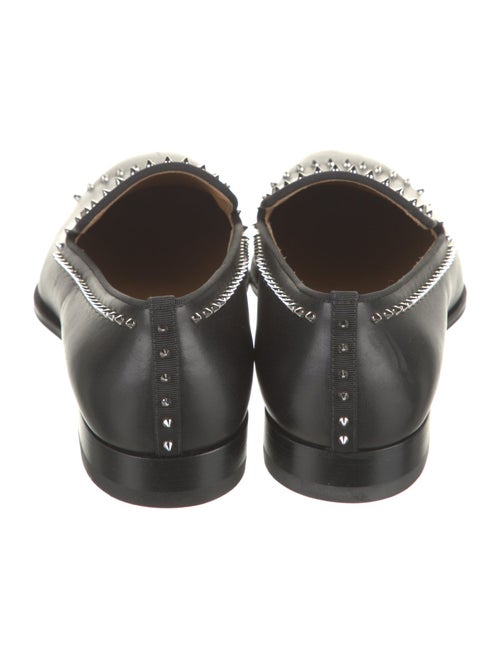 Christian Louboutin Leather Studded Accents Loafers