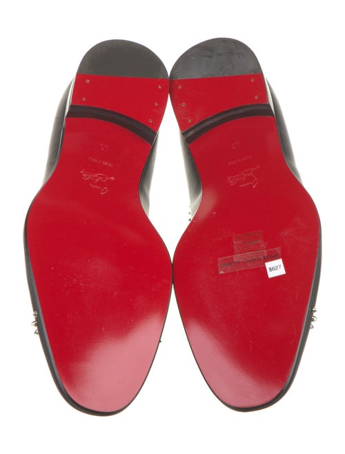 Christian Louboutin Leather Studded Accents Loafers