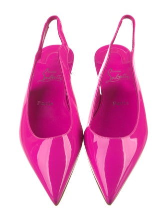 Christian Louboutin Patent Leather Slingback Flats