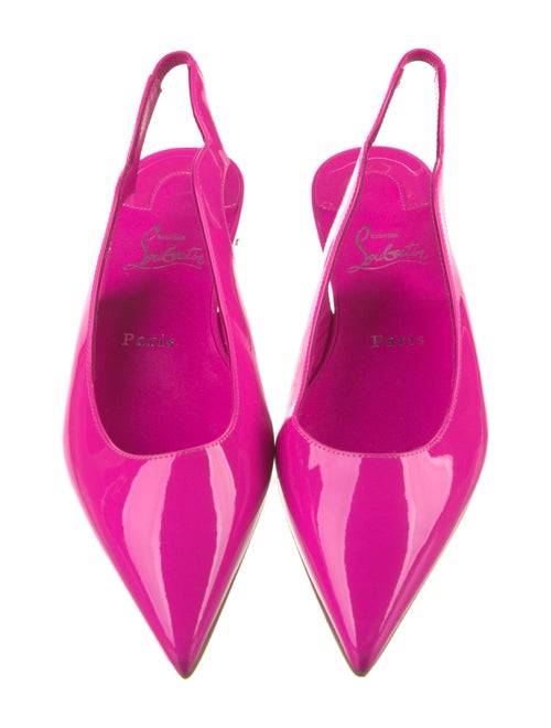 Christian Louboutin Patent Leather Slingback Flats