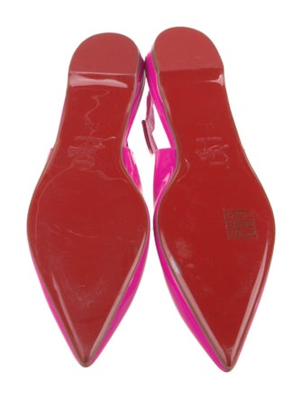 Christian Louboutin Patent Leather Slingback Flats