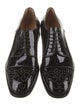 Christian Louboutin Patent Leather Studded Accents Derby Shoes