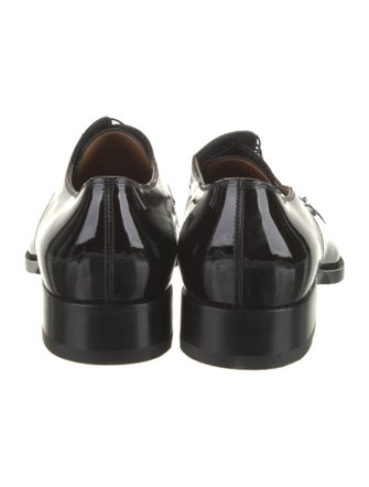 Christian Louboutin Patent Leather Studded Accents Derby Shoes
