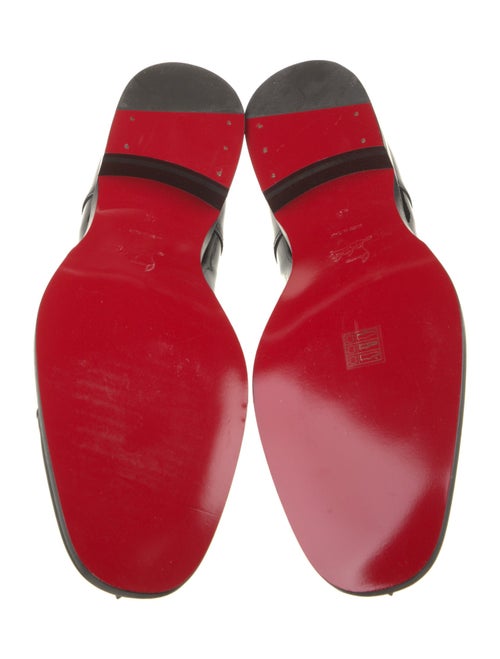 Christian Louboutin Patent Leather Studded Accents Derby Shoes