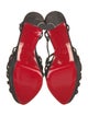 Christian Louboutin Suede Crystal Embellishments Slingback Sandals