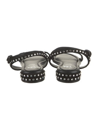 Christian Louboutin Suede Crystal Embellishments Sandals
