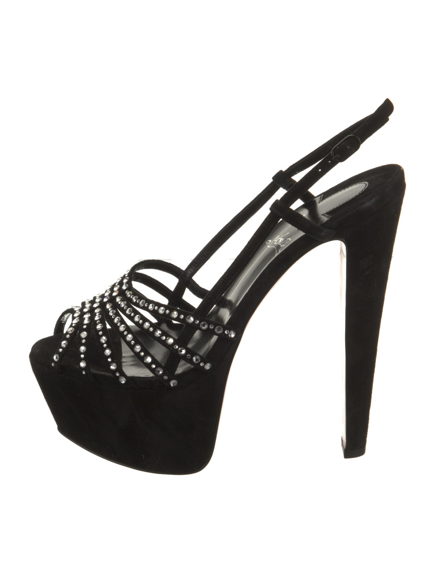 Christian Louboutin Suede Slingback Sandals