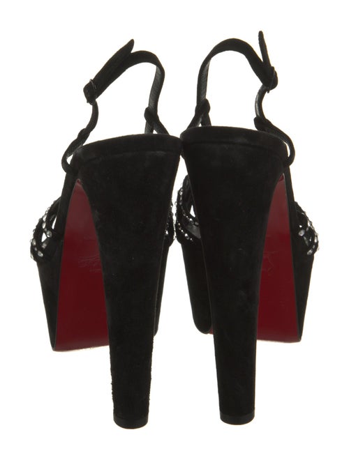 Christian Louboutin Suede Slingback Sandals