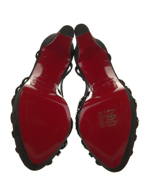 Christian Louboutin Suede Slingback Sandals