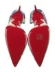 Christian Louboutin Satin Printed D'Orsay Pumps