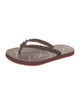 Christian Louboutin Rubber Studded Accents Flip Flops