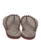 Christian Louboutin Rubber Studded Accents Flip Flops