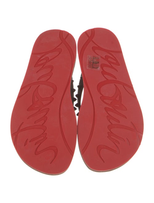 Christian Louboutin Rubber Studded Accents Flip Flops