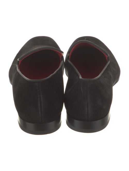 Christian Louboutin Suede Crystal Embellishments Slippers