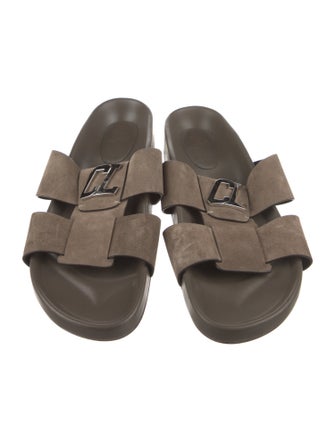Christian Louboutin Suede Slides