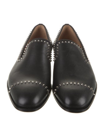 Christian Louboutin Leather Studded Accents Loafers