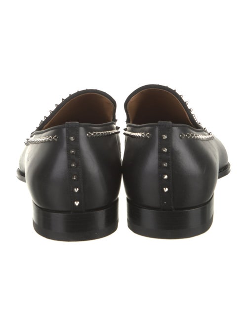 Christian Louboutin Leather Studded Accents Loafers