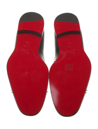 Christian Louboutin Leather Studded Accents Loafers