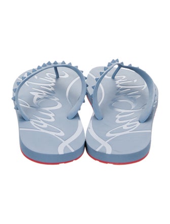 Christian Louboutin Rubber Flip Flops
