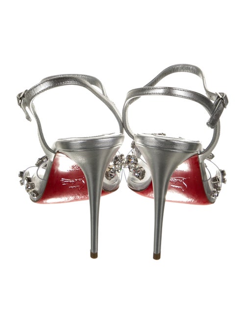 Christian Louboutin PVC Crystal Embellishments Sandals