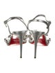 Christian Louboutin PVC Crystal Embellishments Sandals