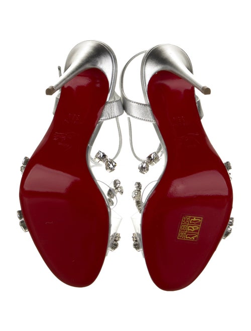 Christian Louboutin PVC Crystal Embellishments Sandals