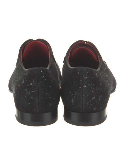 Christian Louboutin Suede Glitter Accents Brogues