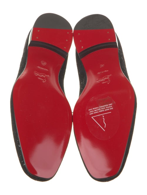 Christian Louboutin Suede Glitter Accents Brogues