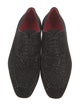 Christian Louboutin Suede Glitter Accents Oxfords