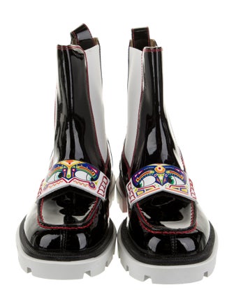 Christian Louboutin Girls' Patent Leather Chelsea Boots