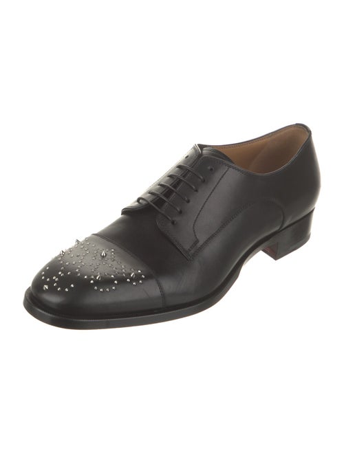 Christian Louboutin Spike Accents Leather Oxfords