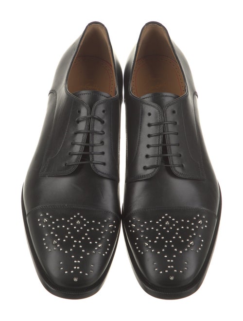 Christian Louboutin Spike Accents Leather Oxfords