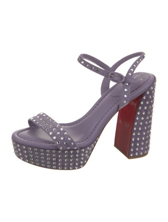 Christian Louboutin Leather Slingback Sandals