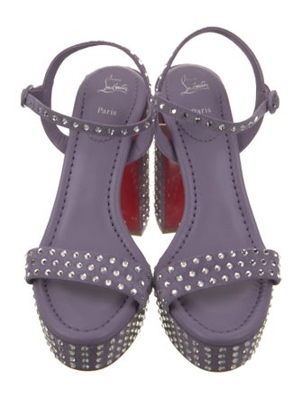 Christian Louboutin Leather Slingback Sandals